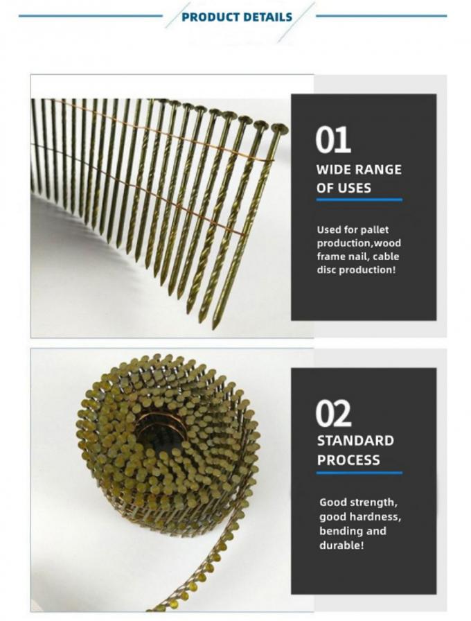 15 Degree Ring Shank Wire Collated Pallet Nail