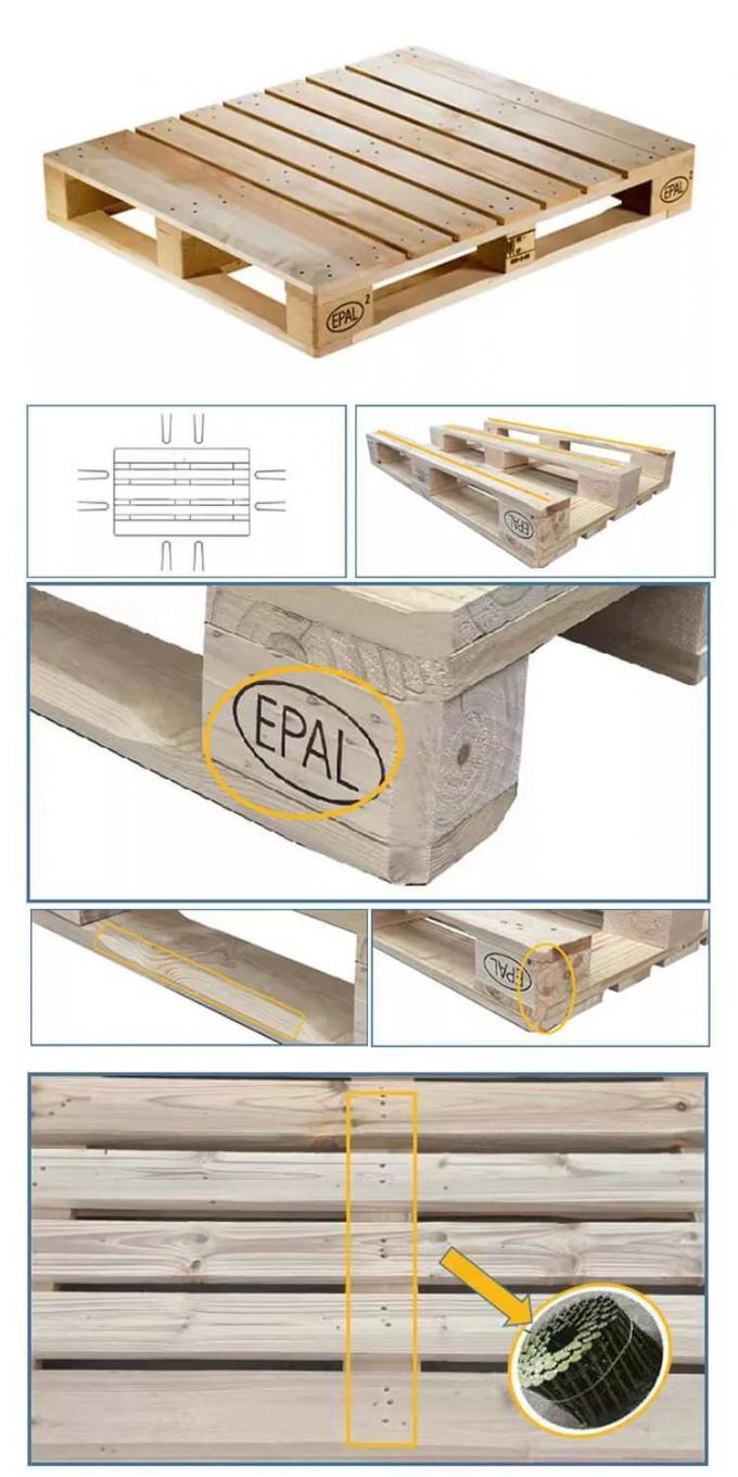 Recycled Wooden Epal Pallet Factory Sales Wooden Industrial Pallet