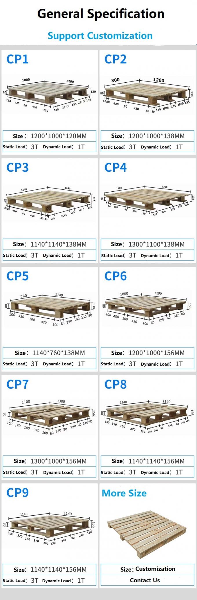 Recycled Wooden Epal Pallet Factory Sales Wooden Industrial Pallet